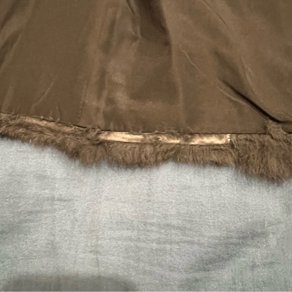 Adrienne Landau genuine rabbit fur vest in charcoal gray. - Picture 11 of 13